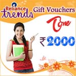 Reliance Trends Gift Vouchers (RS 2000/-)