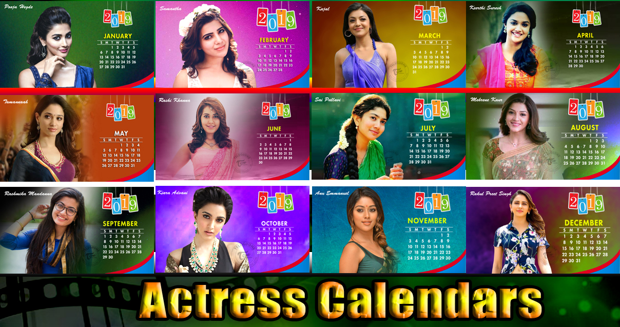 Actress Calendars 2019