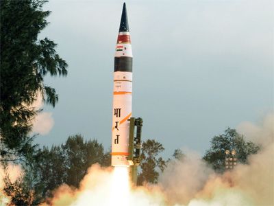 surface-to-surface missile, Agni-IV test flight