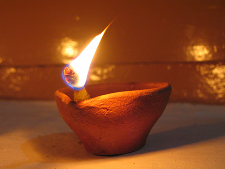 coconut oil deepam