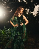 rashi khanna green dress Yumi Sage Green Viscose Floral Print Midi Dress With Ruched Waist main image 0
