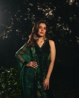 slim fit dress slacks Rashi Khanna In Our Sabz Abhra Kurta Set – Torani India main image 0