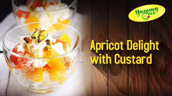 Apricot Delight with Custard | How to Make Apricot Delight Recipe ...