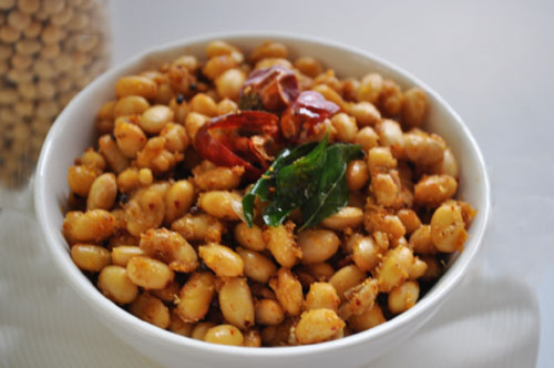 soya bean fry  recipe,