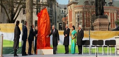 Mahatma Gandhi Statue unveiled at Britain Parliament Square