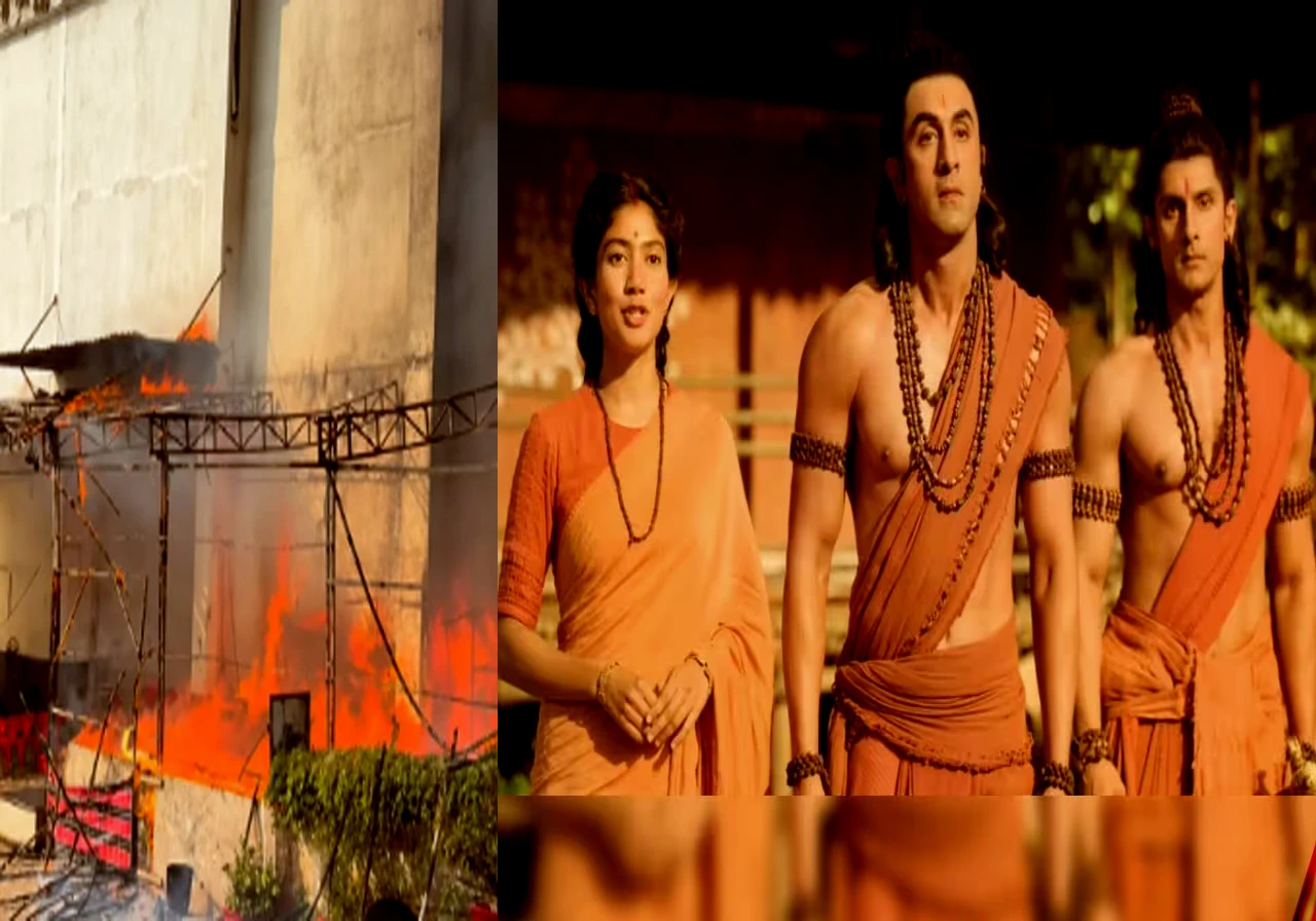 Did fire break out on Ramayana Sets?