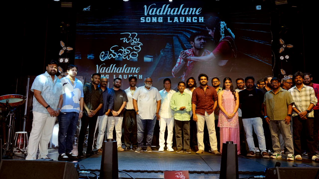 MM Keeravaani launches Chennai Love Story Vadhalane Song