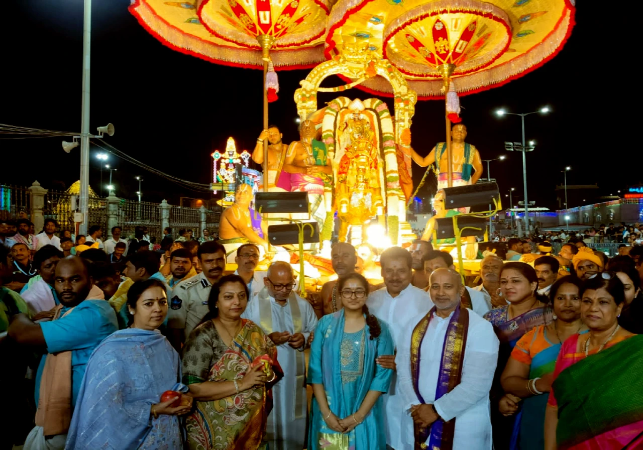 NBK's wife Vasundhara made a special visit to Tirumala