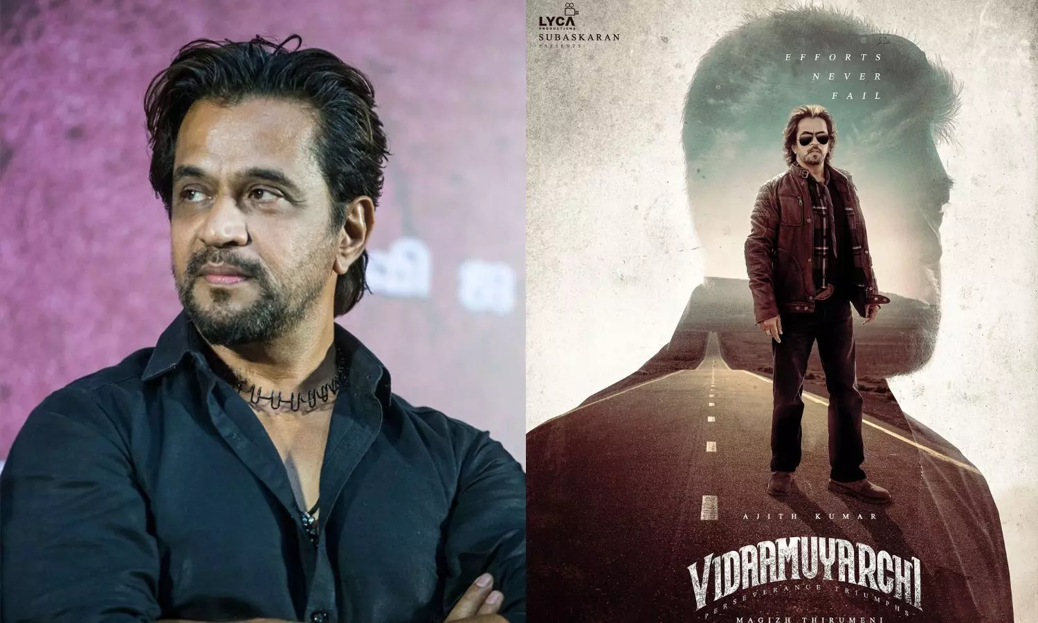 Vidamuyarchi: Action King Arjun Dynamic First look stuns | Vidamuyarchi ...