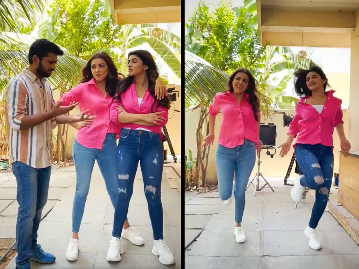 Sree Leela and Kajal dance for Balayya Vintage song?