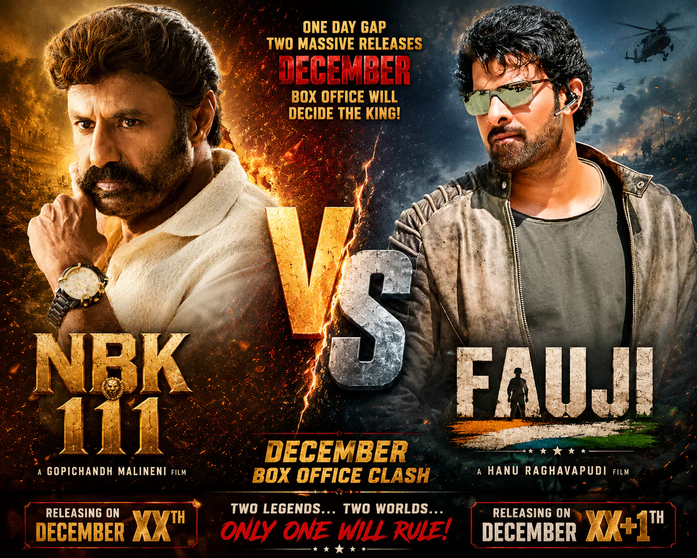 ప్రభాస్ VS బాలయ్య: డిసెంబర్‌లో బిగ్గెస్ట్ బాక్సాఫీస్ వార్‌.. థియేటర్లు షేక్ అవ్వడం ఖాయం.!