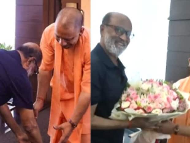Tamil fans are angry about Rajni touching Politician Yogi Adityanath feet?