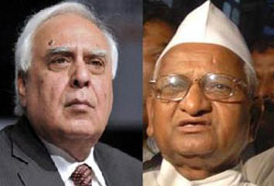 anna hazare, anna hazare kapil sibal, anna hazare hrd minister, anna sibal resignation, anna hazare lok pal bill