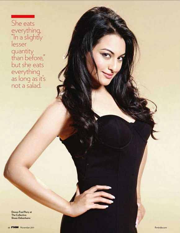 Sonakshi Sinha FHM Magazine, Sonakshi Sinha hot stills, Sonakshi Sinha latest photoshoot, Sonakshi Sinha hot photos, Actress Sonakshi Sinha 