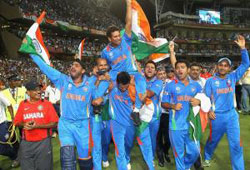 indian cricket team, india world cup victory, american telugu association, ata, ata congratulates, ata congratulates indian cricket team, ata congratulates dhoni, ata congratulates yuvaraj, india world cup 2011