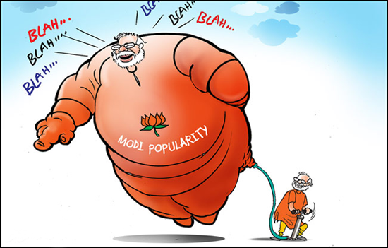 Modi Popularity | Narendra Modi Cartoons | Blah Blah Jokes Modi | Indian  Political Cartoons