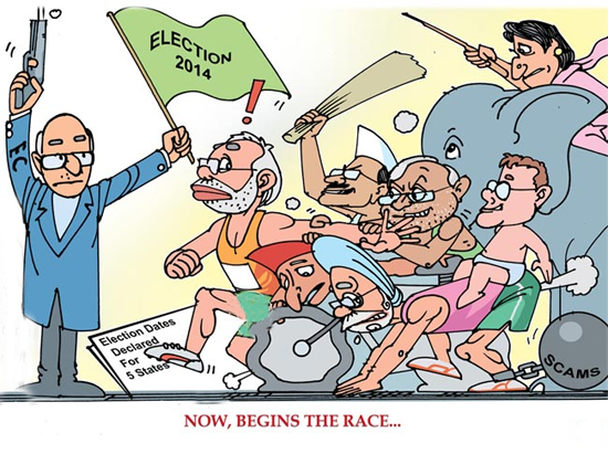 Race Begins | Race Begins Latest Jokes | Race Begins Today Cartoon | The  Daily Cartoon Race Begins