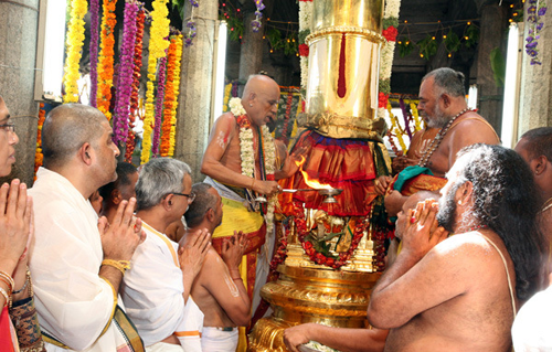 Information on first day of Tiruchanur Sri Padmavathi Ammavari Brahmotsavam.